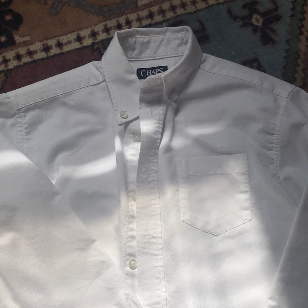 Chaps white dress shirt for boys, size 12